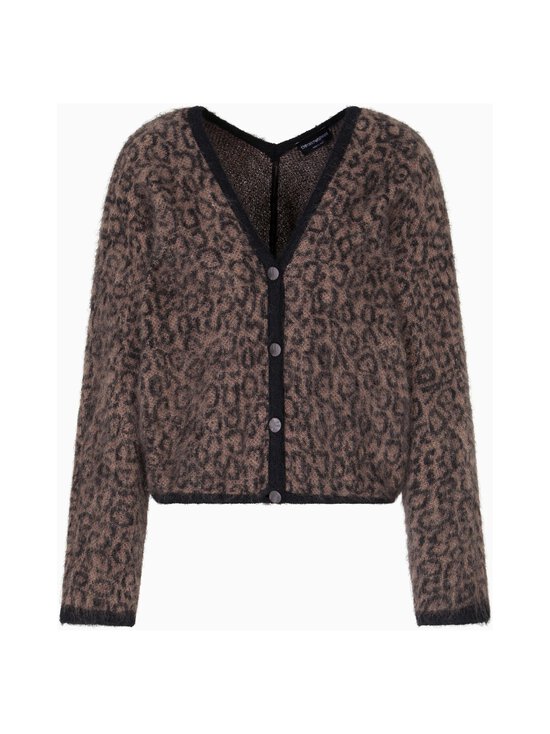 Emporio Armani - Print V -neuletakki - FC101 FANCY BLACK | Stockmann - photo 1