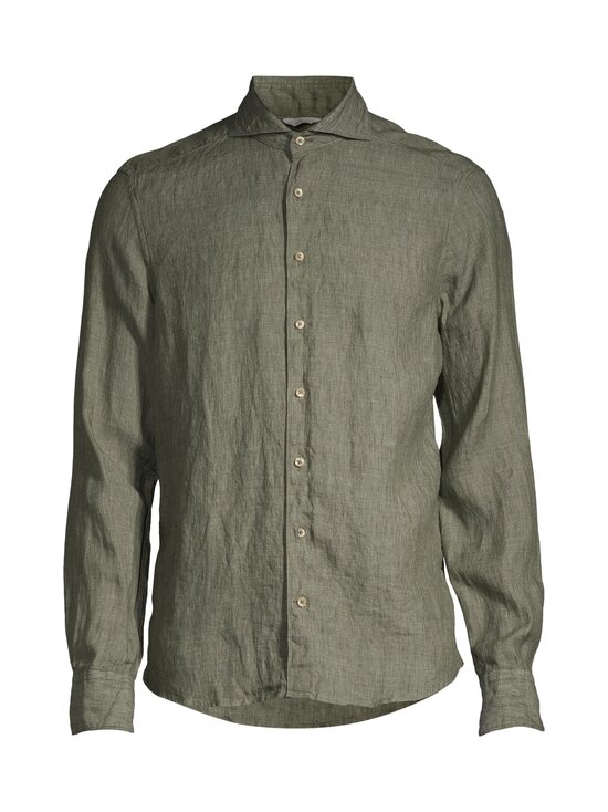 Stenströms - Slimline Linen Collared Shirt - 420 GREEN - photo 1 Stenströms - Slimline Linen Collared Shirt - 420 GREEN | Stockmann - photo 1