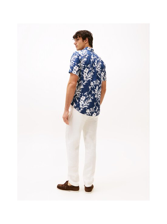Tommy Hilfiger - Linen Tropical lina krekls - 0GZ NIGHT SKY / IVORY SILK - photo 4 Tommy Hilfiger - Linen Tropical lina krekls - 0GZ NIGHT SKY / IVORY SILK | Stockmann - photo 4