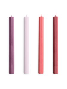 HAY - Hexagon Reds And Bordeaux -kynttilä 4 kpl - REDS AND BORDEAUX | Stockmann
