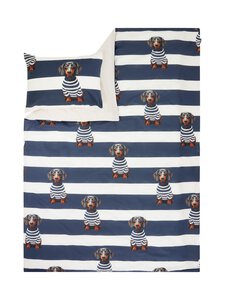 Snurk - Pierre gultas veļas komplekts 150 x 210 + 50 x 60 cm - BLUE-WHITE | Stockmann