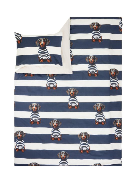 Snurk - Pierre gultas veļas komplekts 150 x 210 + 50 x 60 cm - BLUE-WHITE | Stockmann - photo 1