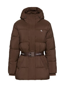 Calvin Klein Jeans - Belted Midweight Puffer jaka - WFM BROWN CORK | Stockmann