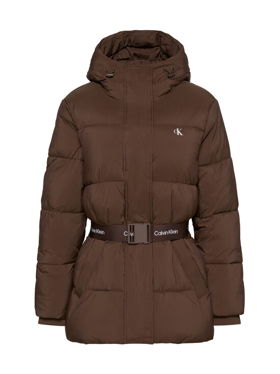 Calvin Klein Jeans - Belted Midweight Puffer jaka - WFM BROWN CORK | Stockmann - photo 1