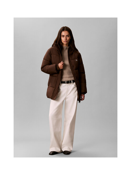 Calvin Klein Jeans - Belted Midweight Puffer jaka - WFM BROWN CORK | Stockmann - photo 2