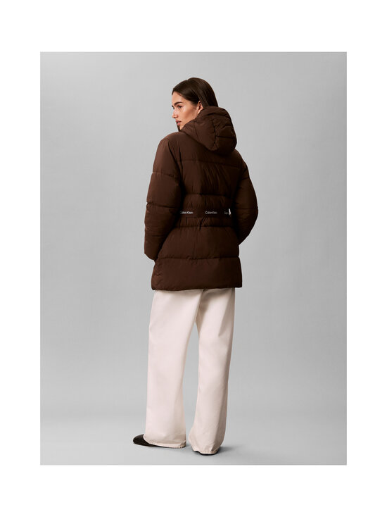 Calvin Klein Jeans - Belted Midweight Puffer jaka - WFM BROWN CORK | Stockmann - photo 3