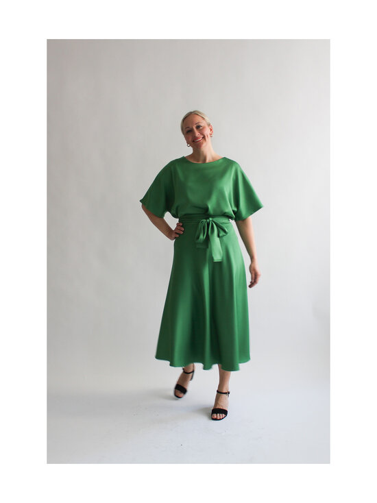 Lili Marleena - Kiiltävä midihame - GREEN | Stockmann - photo 3
