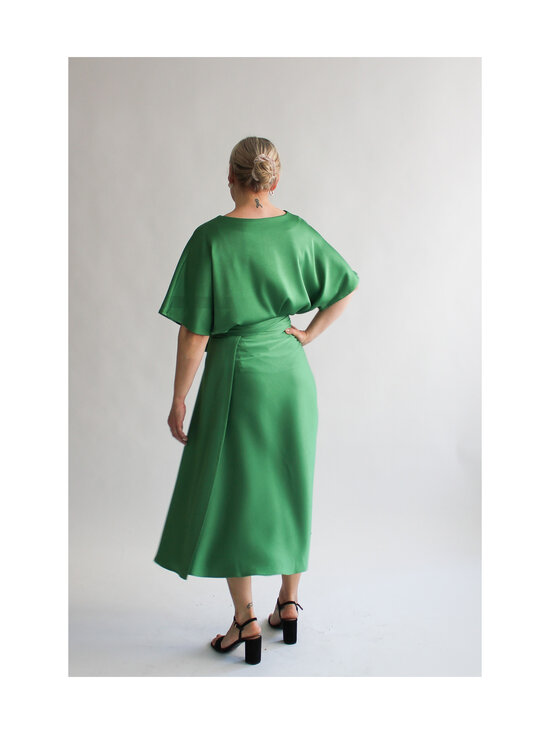 Lili Marleena - Kiiltävä midihame - GREEN | Stockmann - photo 7