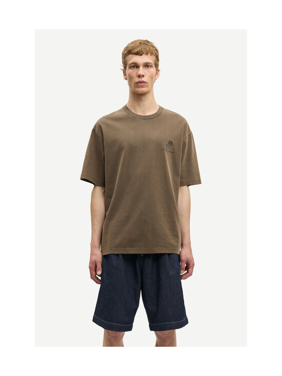 Samsoe Samsoe - Sacohen t-paita - CLR002634 BROWN STAMP | Stockmann - photo 3