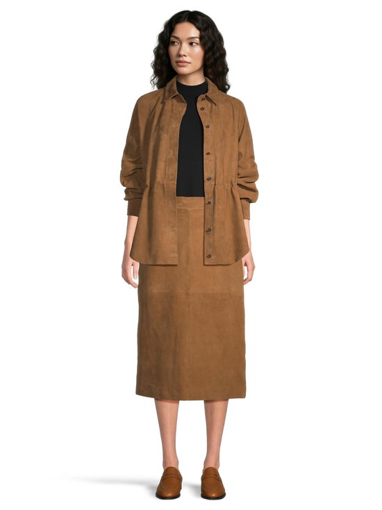 rich & royal - Midipituinen mokkanahkahame - 275 CINNAMON | Stockmann - photo 5