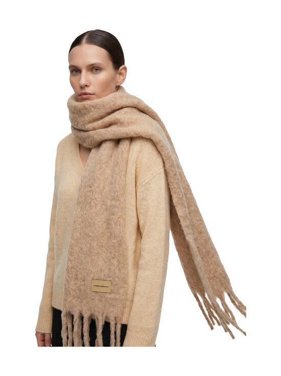 AMERICANDREAMS - Maui Oversized -hapsullinen huivi - MEDIUM BROWN | Stockmann - photo 3