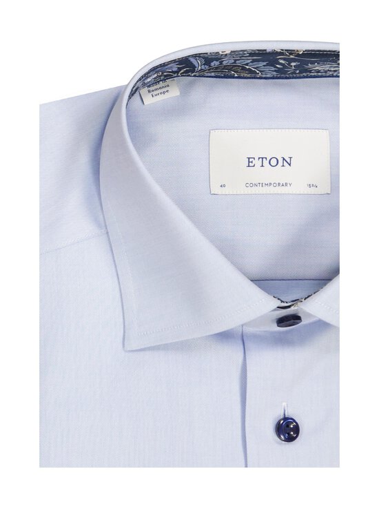 Eton - Contemporary Fit Floral Effect Signature Twill -kauluspaita - 21 LIGHT BLUE | Stockmann - photo 2