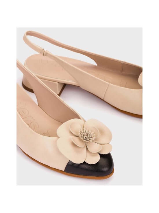 Wonders - Flower Sling Back Ballerina -avokkaat - SAUVAE BEIGE / SAUVAGE NEGRO | Stockmann - photo 4