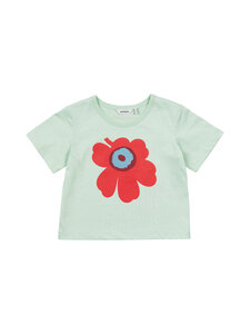 Marimekko - Tonni Unikko -trikoopaita - 635 LIGHT GREEN, RED, LIGHT BLUE | Stockmann
