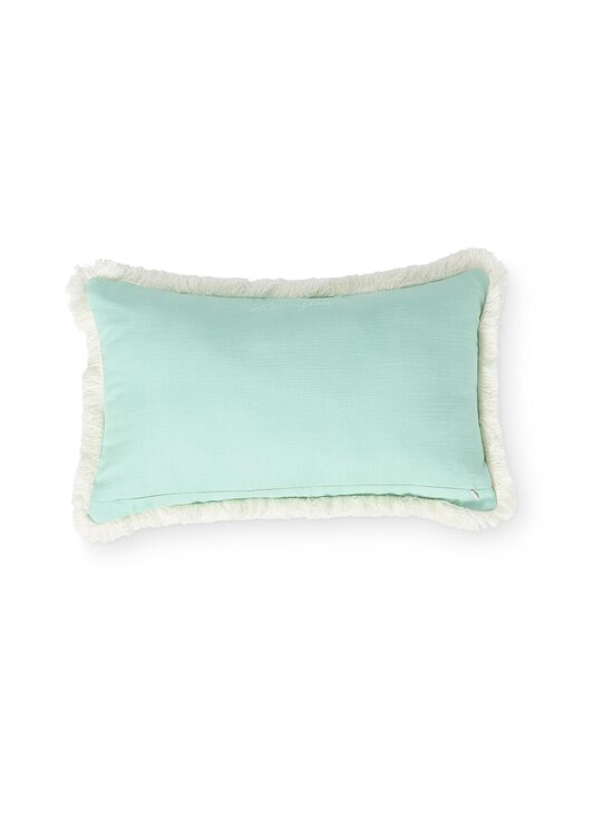 Lexington - Linen Cotton Fringe -sisustustyyny 50 x 30 cm - GREEN | Stockmann - photo 2