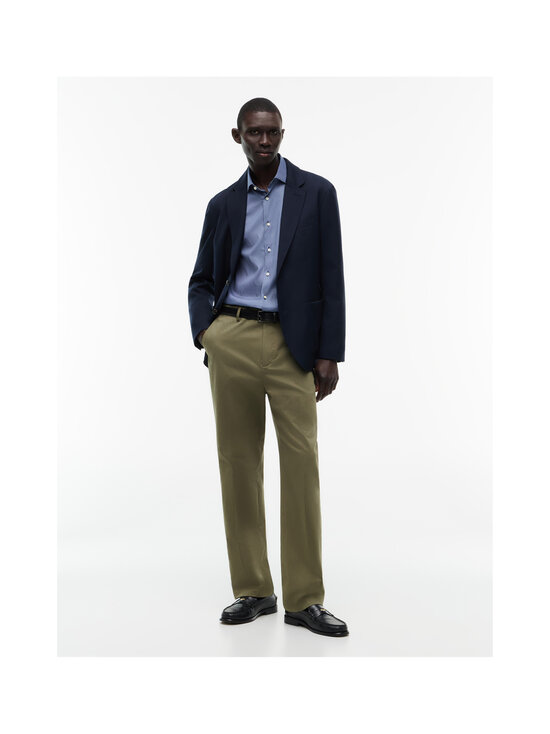 Tommy Hilfiger - Flex Collar Slim fit krekls ar apkakli - 0GZ CARBON NAVY / WHITE | Stockmann - photo 7