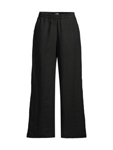 R-Collection - Kielo-pellavahousut - BLACK | Stockmann