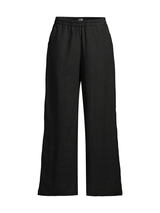 R-Collection - Kielo-pellavahousut - BLACK | Stockmann - photo 1