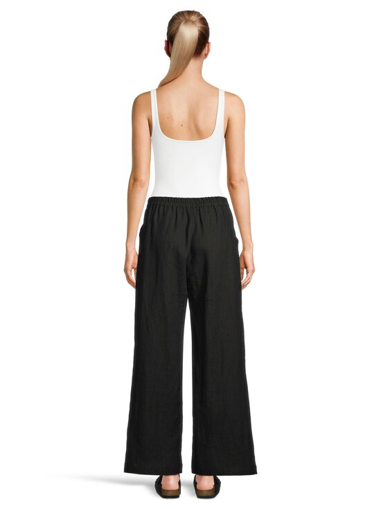 R-Collection - Kielo-pellavahousut - BLACK | Stockmann - photo 4