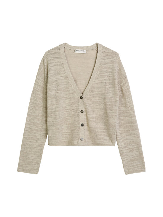 Marc O'Polo - Puuvilla-pellavaneuletakki - 0914 LINEN BEIGE | Stockmann - photo 1