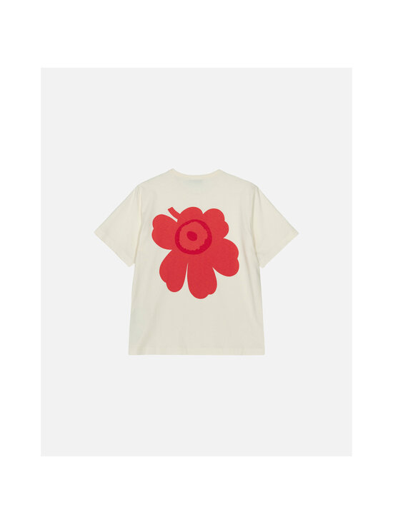 Marimekko - Erna Unikko -trikoopaita - 113 OFF WHITE RED | Stockmann - photo 2