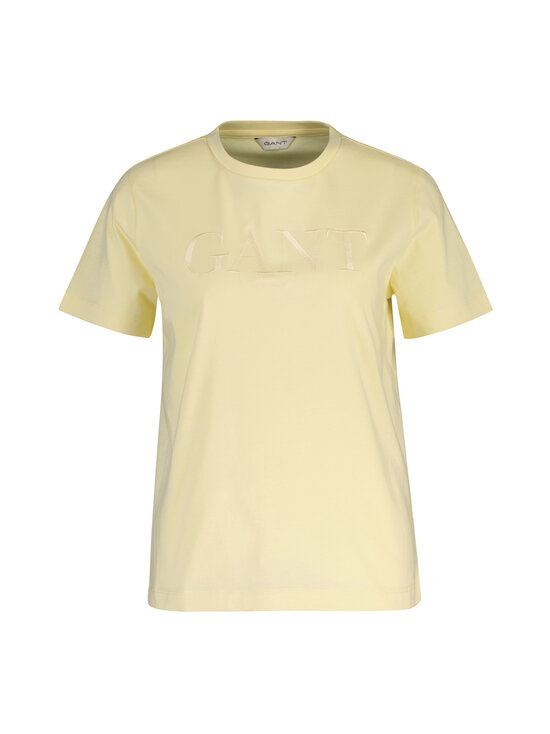 GANT - Regular Tonal Graphic t-paita - 713 VANILLA YELLOW | Stockmann - photo 1