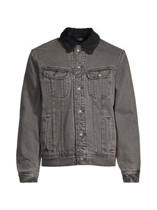 Lee - Tekoturkiskauluksellinen farkkutakki - DEEP OBSIDIAN | Stockmann