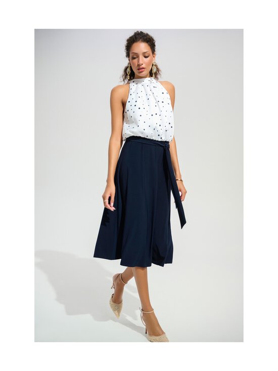 Joseph Ribkoff - Satin Dot Print -mekko - 2366 VANILLA/MIDNIGHT BLUE | Stockmann - photo 5
