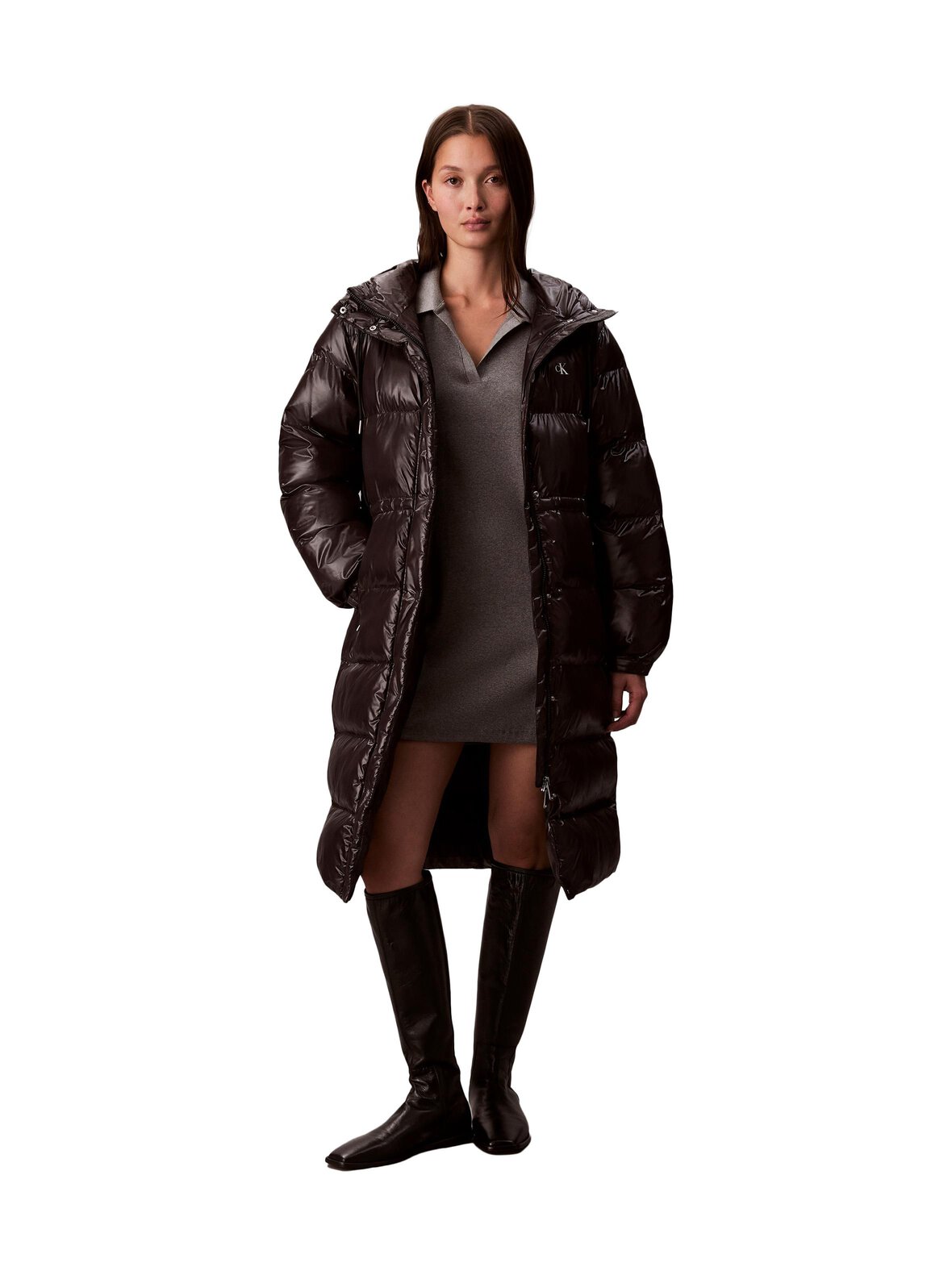 Shine Long Puffer -takki