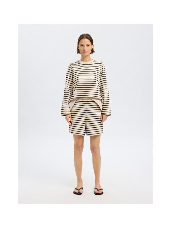 Selected - Lühikesed dressipüksid SlfElise - BLACK STRIPES:BIRCH - photo 5 Selected - Lühikesed dressipüksid SlfElise - BLACK STRIPES:BIRCH | Stockmann - photo 5