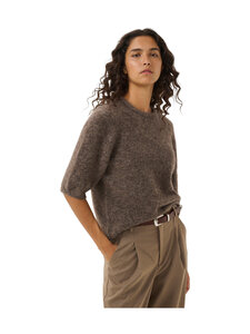 Gestuz - Kootud t-särk GZdebbie - 130 CHESTNUT MELANGE | Stockmann
