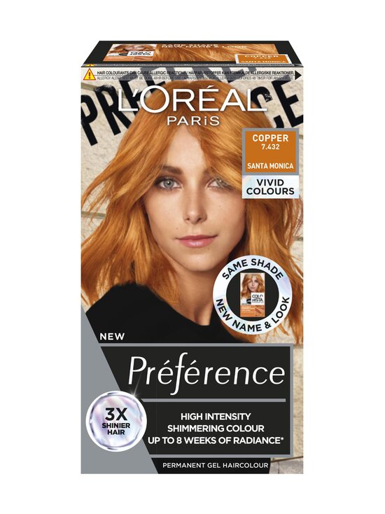 L'Oréal Paris - Préférence Vivid Colours Intensive Haircolour -hiusväri - COPPER - photo 1 L'Oréal Paris - Préférence Vivid Colours Intensive Haircolour -hiusväri - COPPER | Stockmann - photo 1