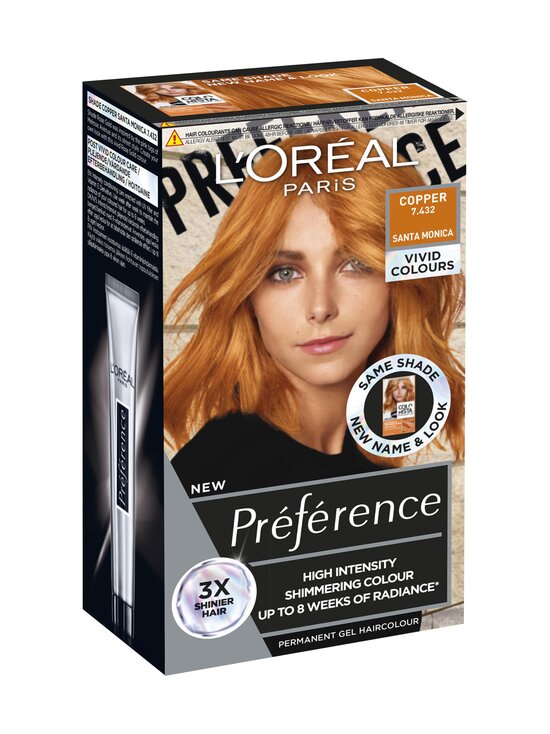 L'Oréal Paris - Préférence Vivid Colours Intensive Haircolour -hiusväri - COPPER - photo 2 L'Oréal Paris - Préférence Vivid Colours Intensive Haircolour -hiusväri - COPPER | Stockmann - photo 2