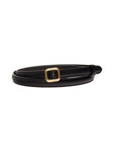 LIÉ STUDIO - The Georgia Slim -nahkavyö 85 cm - SOLID BLACK LIÉ STUDIO - The Georgia Slim -nahkavyö 85 cm - SOLID BLACK | Stockmann