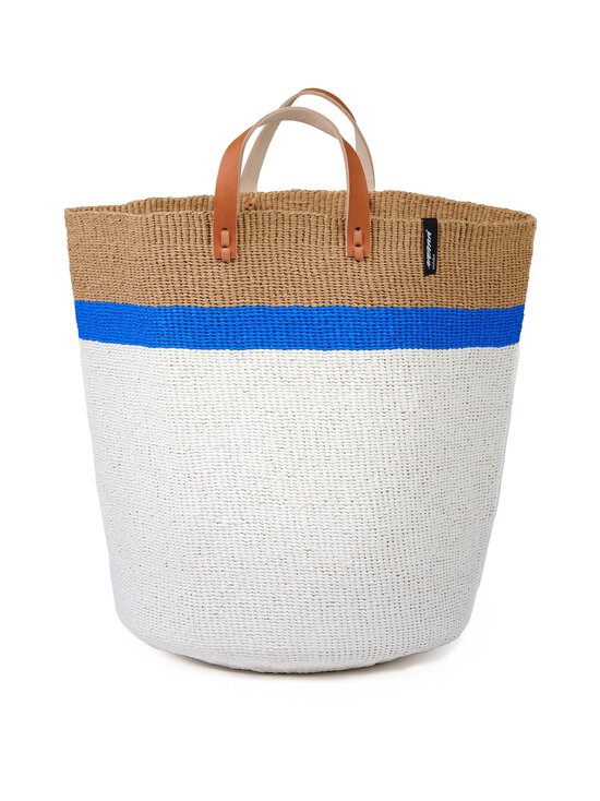 Mifuko - Kiondo Market Basket L groza soma - TOP STRIPE BLUE - photo 1 Mifuko - Kiondo Market Basket L groza soma - TOP STRIPE BLUE | Stockmann - photo 1