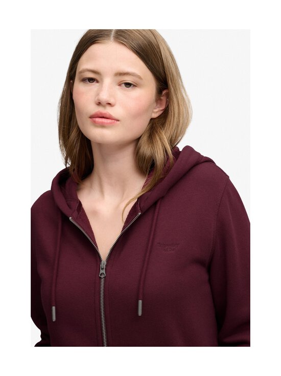 Superdry - Signature Ziphood -huppari - 1KD PORT RED | Stockmann - photo 3