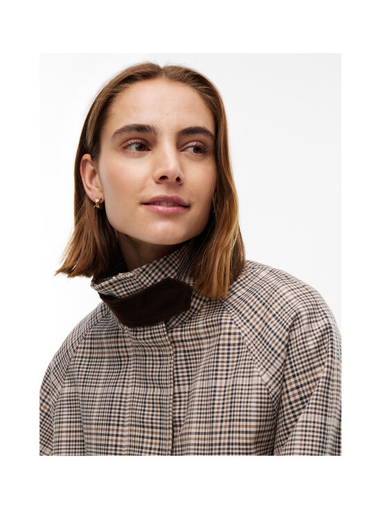 Tommy Hilfiger - Jakk Cotton Check Cape - 0M7 SMALL BROWN CHECK | Stockmann - photo 5
