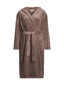 Damella - Velour Hood -aamutakki - 387 TAUPE | Stockmann