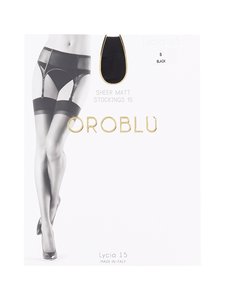 Oroblu - Lycia 15 den -sukkanauhasukat - BLACK (MUSTA) | Stockmann