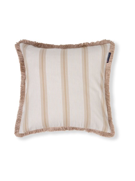 Lexington - Striped Fringe -tyynynpäällinen - 2600 BEIGE/WHITE | Stockmann - photo 1