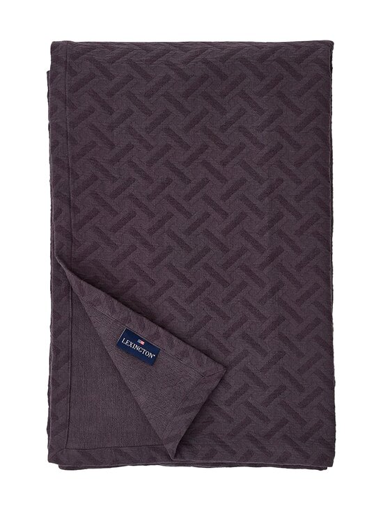 Basket jaquard cotton/linen -päiväpeitto