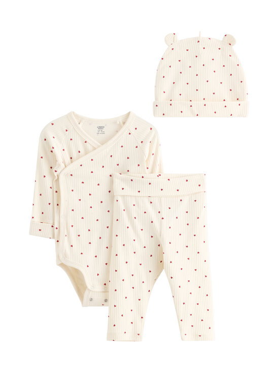 Lindex - Rõivakomplekt Baby Starter Kit, 3-osaline - 6809 WHITE | Stockmann - photo 1