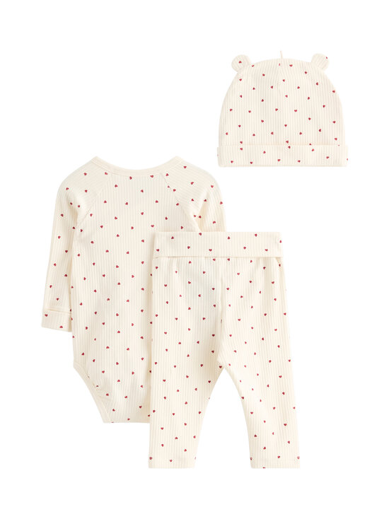 Lindex - Rõivakomplekt Baby Starter Kit, 3-osaline - 6809 WHITE | Stockmann - photo 2