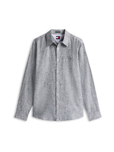 Tommy Jeans - Linen Blend -kauluspaita - C1G DARK NIGHT NAVY | Stockmann
