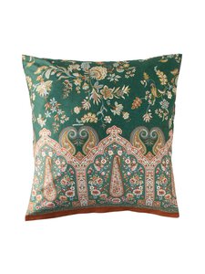 Bassetti - Indian Roses satīna spilvendrāna - V1 GREEN | Stockmann