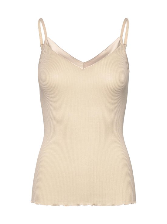 Rosemunde - RWBeatha Satin zīda-kokvilnas tops - 007 BEIGE | Stockmann - photo 1