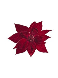 Shishi - Velvet Poinsettia -joulukoriste - RED | Stockmann