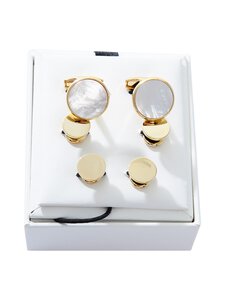 Amanda Christensen - Cufflinks & Studes Set aproču un krekla pogas - 988 GOLD | Stockmann