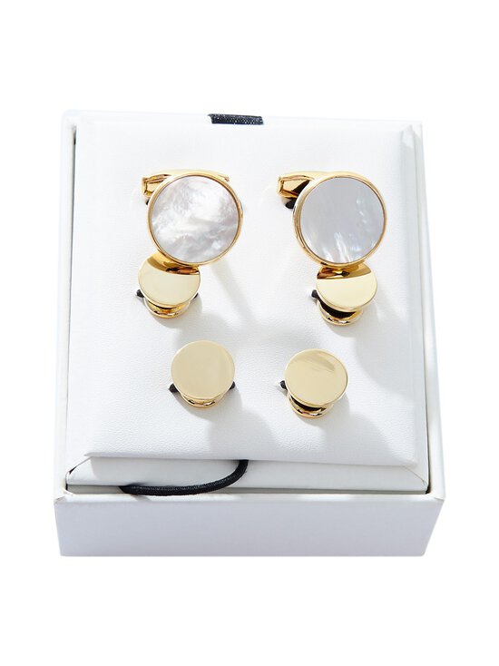 Amanda Christensen - Cufflinks & Studes Set aproču un krekla pogas - 988 GOLD | Stockmann - photo 1