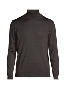 Oscar Jacobson - Marcel-merinoneulepaita - 519 BROWN FLANNEL | Stockmann